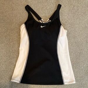 Nike Black & White Swim Top